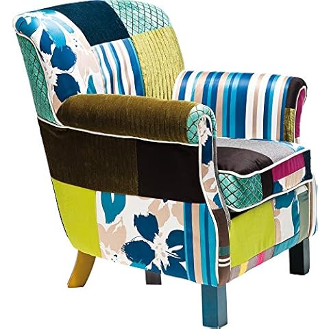 Sillón de Relax Kare Patchwork Stripes con reposabrazos Cover