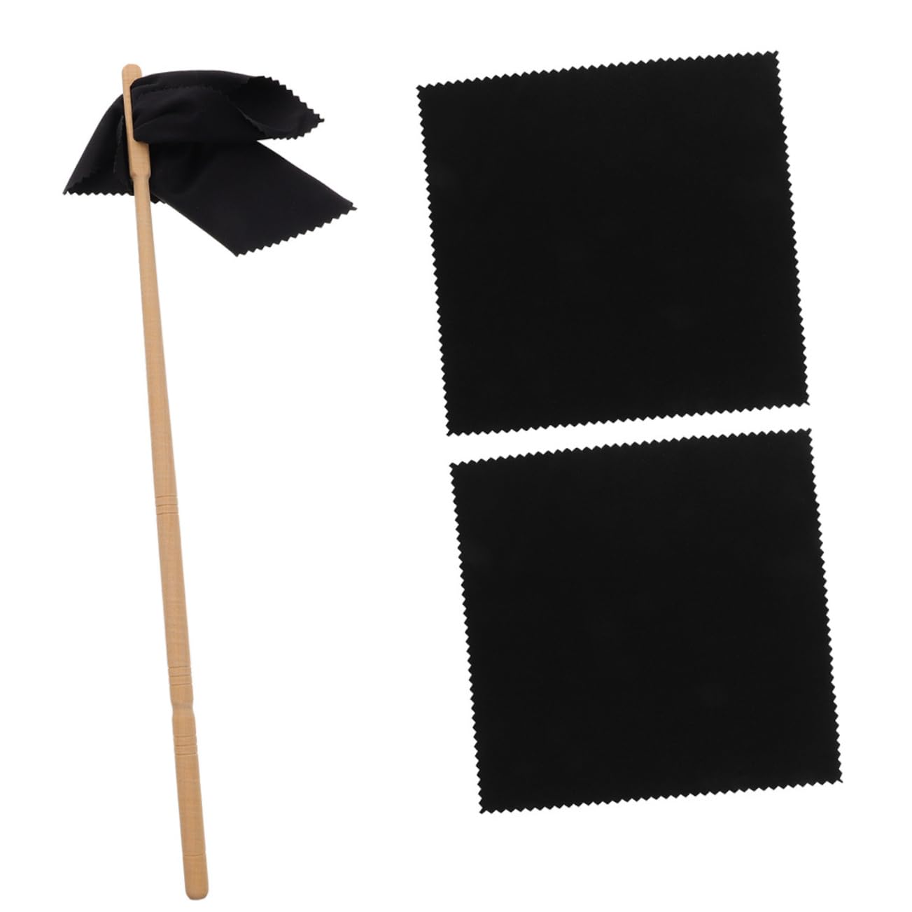 Toyvian 2 Sets Flute Maintenance Kit Clarinet Cleaning Cloth Flute Swab Rod Musicians