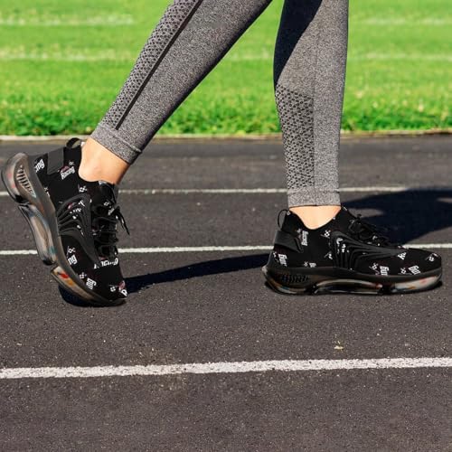 Race Car with Checkered Flag Funny Women's Sneakers Lightweight Running Shoe Sports Tennis Shoes4