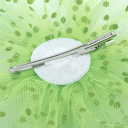 Image of DRESHOW Fascinators Hat Flower Mesh Ribbons Feathers on a Headband and a Clip Tea Party Headwear for Girls and Women