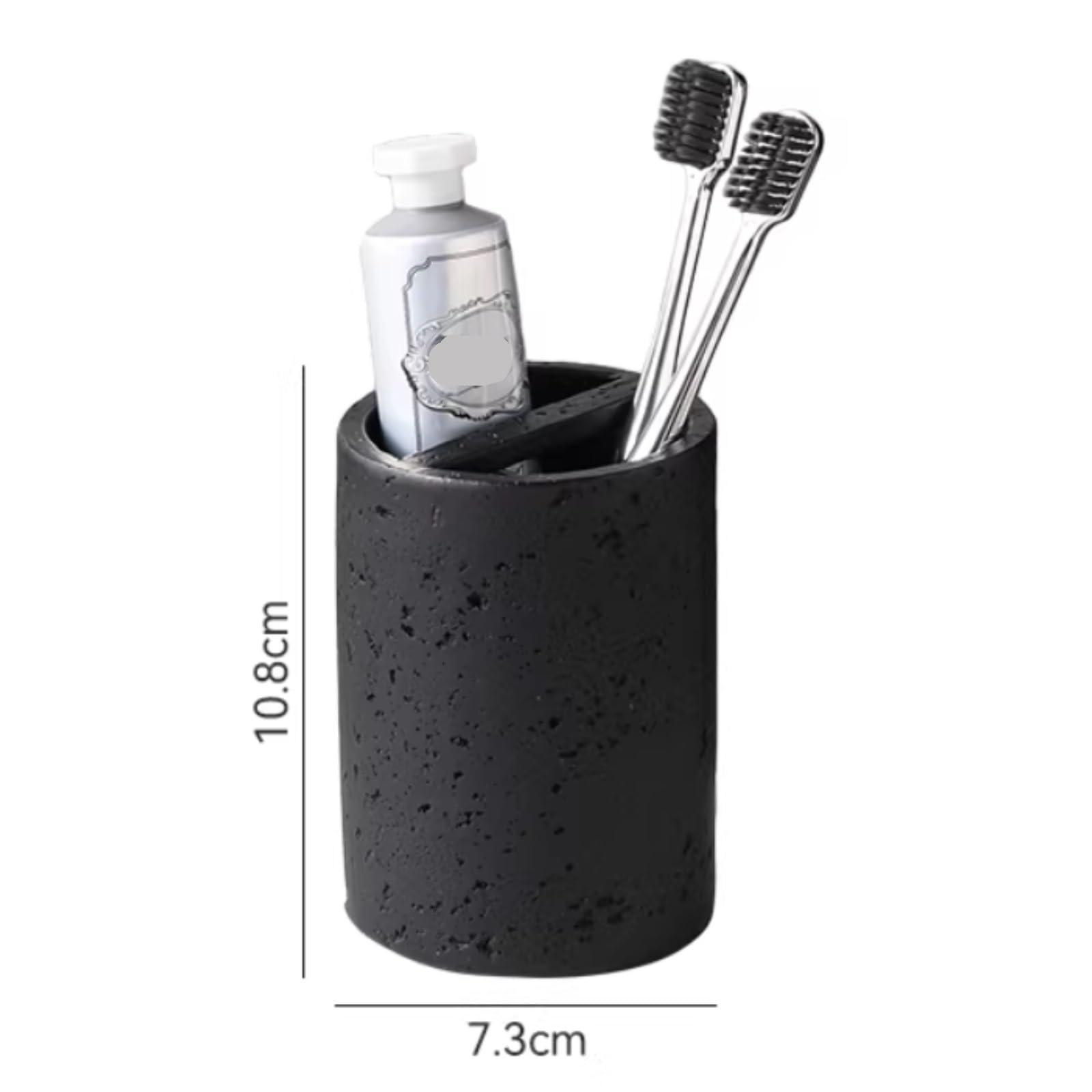 Porta Spazzolini da Denti Porta Spazzolino con Motivo Pietra, Dentifricio, Organizer for Lavandino del Bagno Organizzatore da Bagno