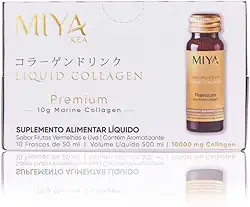 Colágeno Líquido Premium Miya Kea | Programa de 10 dias | Enriquecido com Ácido Hialurônico | Sabor Frutas Vermelhas com Uva | Pele Radiante, Recuperação Muscular e melhora na Função Imunológica