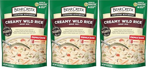 Bear Creek Soup Mix, Creamy Wild Rice, 9.6 Ounce (Pack