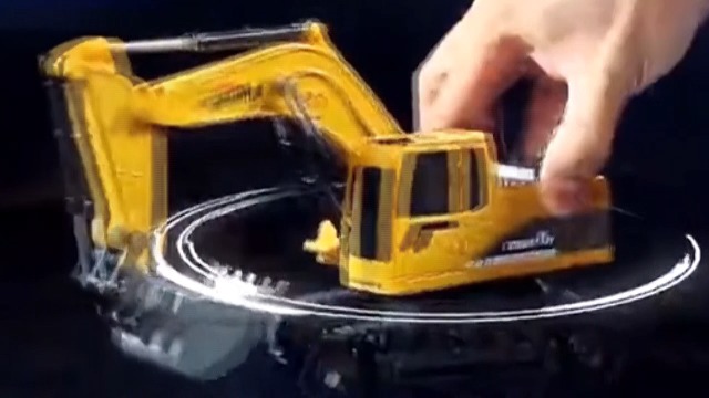 Thedttoy Pelleteuse Télécommandée 2,4GHz - 6 Canaux Échelle 1:24 | Avec LED Et Son | Jouet Chantier