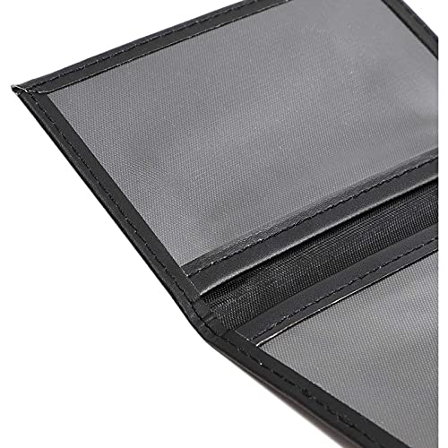 concealed carry permit amp badge holder - security badge organizer amp wallet - black bonded leather 43 x 285 in