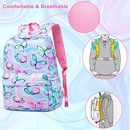 Camtop Preschool Backpack For Kids Girls Small Backpacks Purse Kindergarten School Bookbags For Toddler Travel (Age 2-9 Years,Butterfly Printing) #TOP4