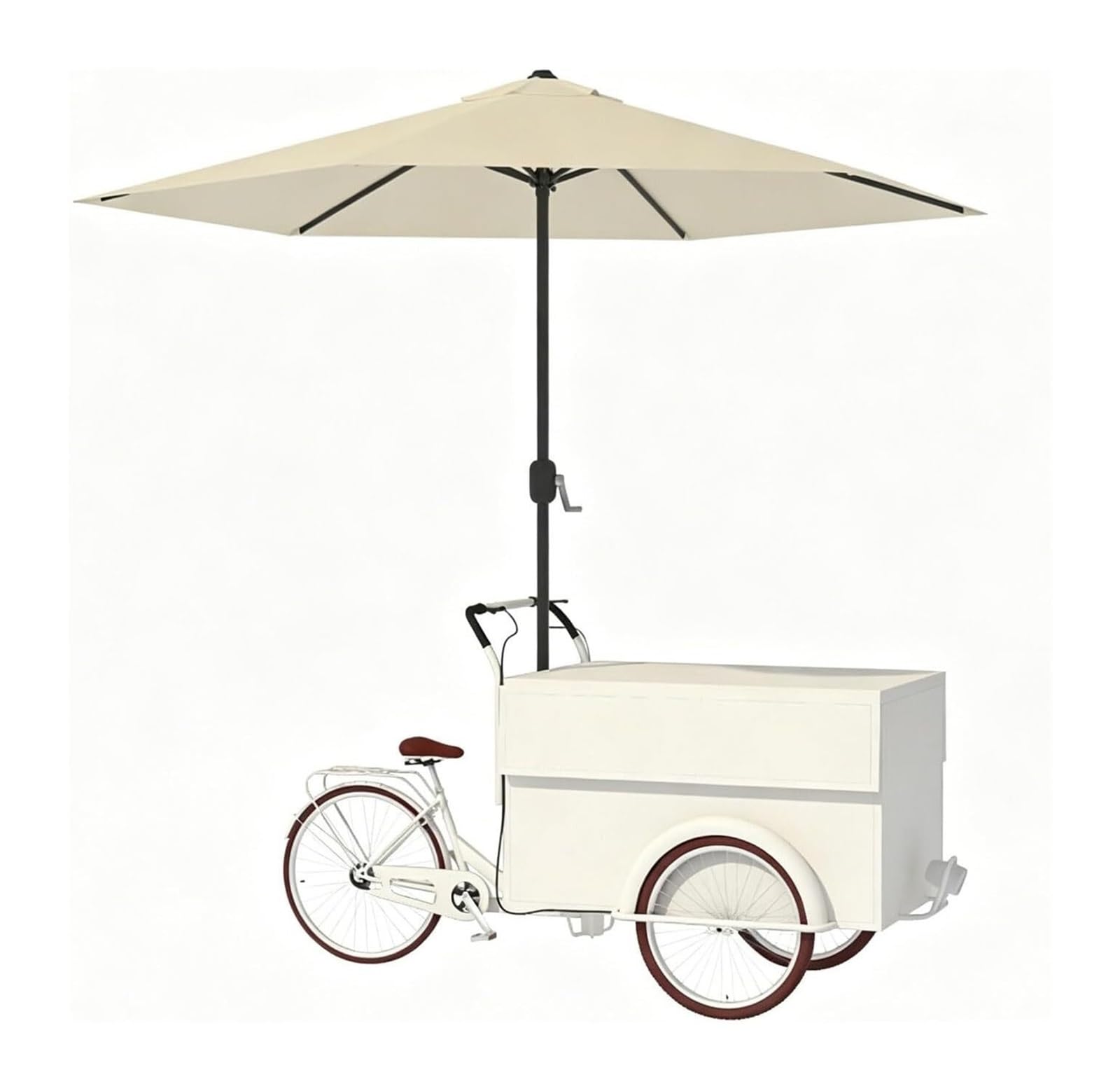 Mobile vending tricycle, Tricycle Multicolor Multiple Sizes Parasol Box Market, Festival(B,With Umbrella)