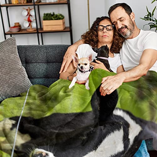 Jeté de lit polaire vache pour cocooning sur le canapé - 7