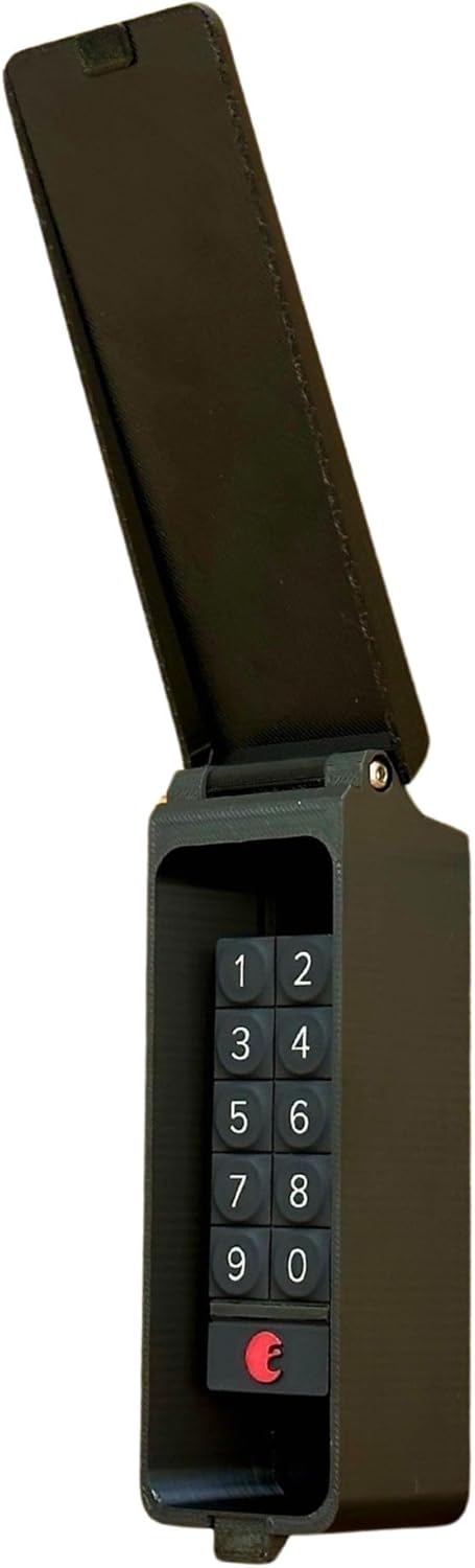 Keypad Enclosure for August/Yale & Wyze Lock Keypad - Weather-Resistant, Fully Enclosed Outdoor Housing with Magnetic Clasp (Jet Black)