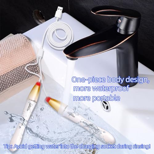 Image of Dual Head Heating Stick LED Indicator Light Heating Stick USB Hand Warmer 42℃ Automatic Control Fast Heating Portable Carrying Outdoor Heating Tea /Coffee /Water, 2 Heaters Combined into 1 Cord