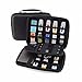 [USB Flash Drive Case / Hard Drive Case] - GUANHE Universial Portable Waterproof Shockproof Electronic Accessories Organizer Holder / USB Flash Drive Case Bag / Hard Drive Case Bag - Black