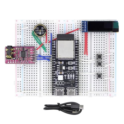 Robot de chat vocal AI de développement électronique avec kit breadboard audio 3.5mm