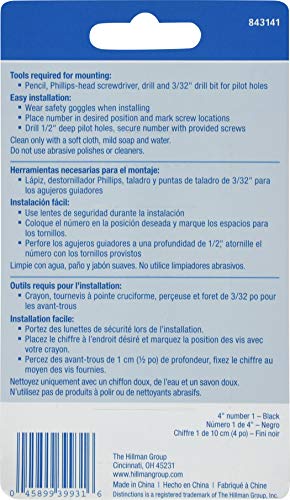 Distinctions 843141 Black Flush-Mount 4-Inch House Number 1 - Image 8