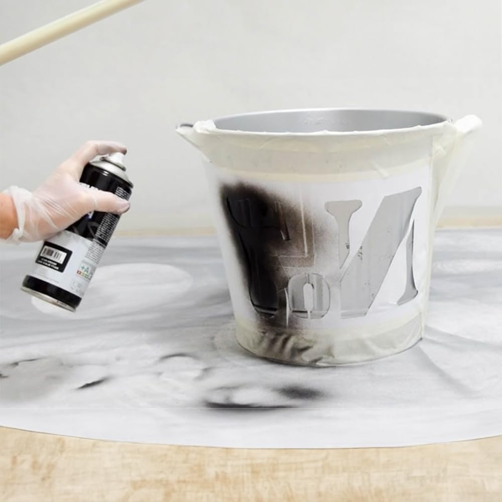 PLUS HOME Pintura Spray 520cc para pintar todo tipo de super cies: madera, metal, cartón, tela, piedra, bra de vidrio, plásticos rígidos, etc para bricolaje y DIY.Blanco Mate (Ral:9010)(Paquete de 6)