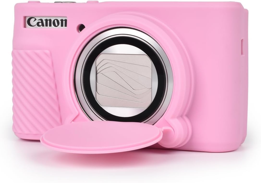 SX730 SX740 Camera Case, Soft Silicone Case for Canon PowerShot SX740/SX730 HS Camera - Anti-Scratch Slim Fit Lightweight Protective Case (Pink)