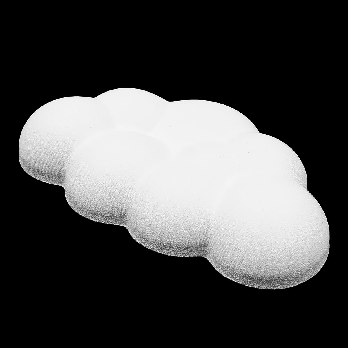 Repose-Poignet Souris Ergonomique En Forme De Nuage - Mousse Mémoire De Forme - Base Antidérapante - Blanc