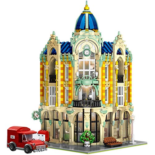 Bybo Architektur Haus Bausteine Bausatz, Mould King 16010, Postfiliale Modular Buildings mit Licht , 4030 Klemmbausteine…