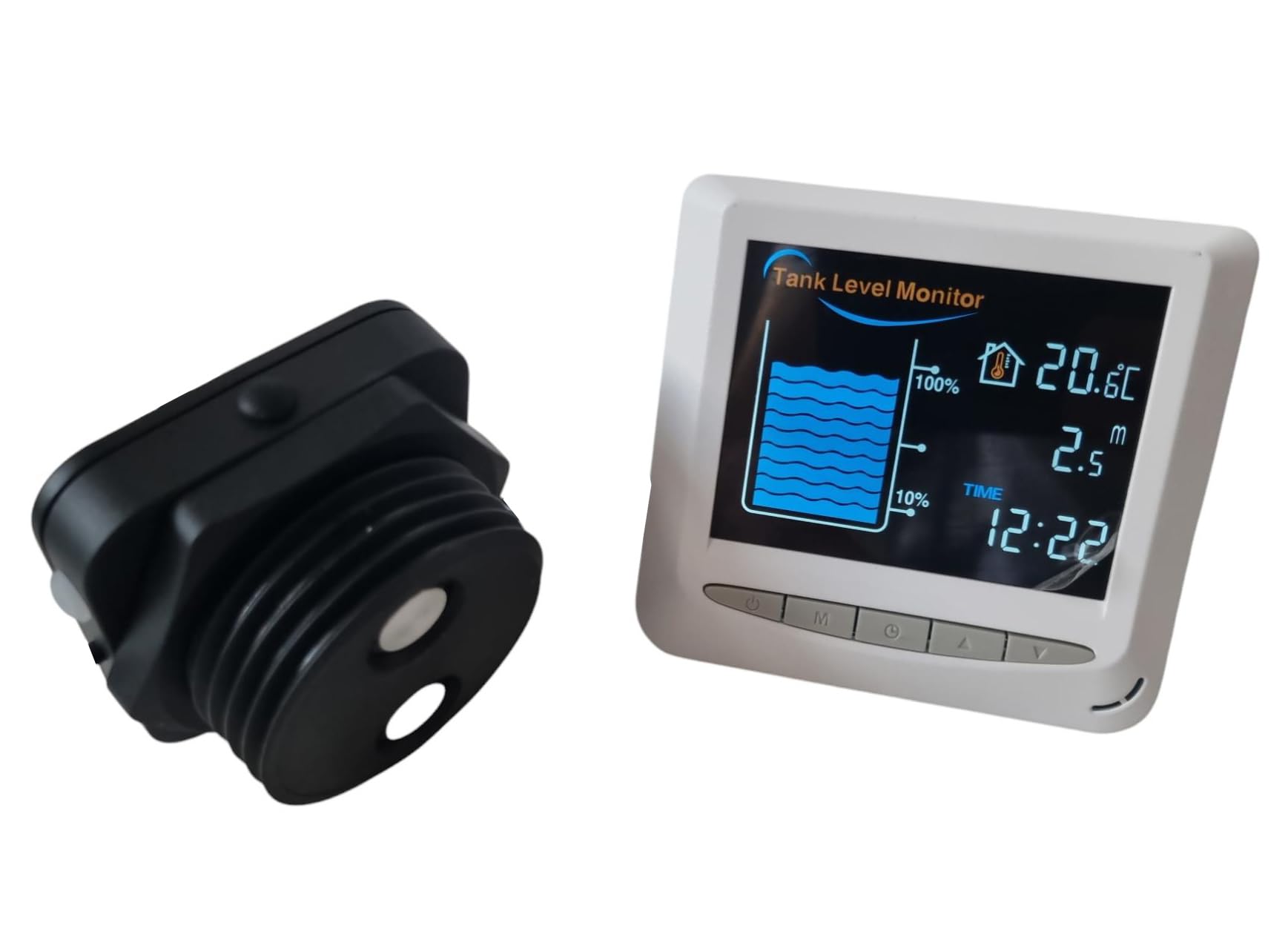 Tuya App Wi-Fi 2,4 GHz, indicatore di livello dell'acqua a ultrasuoni, sensore di livello dell'acqua per serbatoio dell'olio, serbatoio dell'acqua, cisterna, 15 m, display con cavo