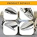 ijuicy Exterior Car Door Handle Cover, ABS Plastic Chrome Front Driver Side Door Handle Cap, Replacement OEM 69218-33010, Compatible with ES350 LS460 LS600H (Silver)