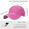 UMIPUBO Unisex Vintage Baseball Cap Adjustable Baseball Cap Outdoor Sports Solid Hats Pink One Size #3