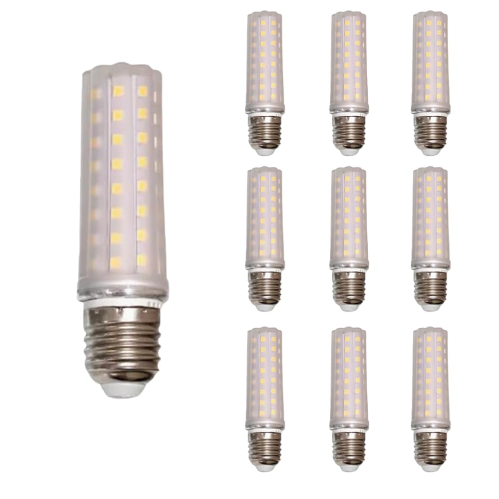 Bombilla Led E27, Color Natural, 6000 K, 1600 Lm, 16 W, Bombilla de Rosca E27 Equivalente a Bombillas Incandescentes de 100 W, No Regulable, sin Parpadeo, Bombillas de Maíz, Paquete de 2/Whi