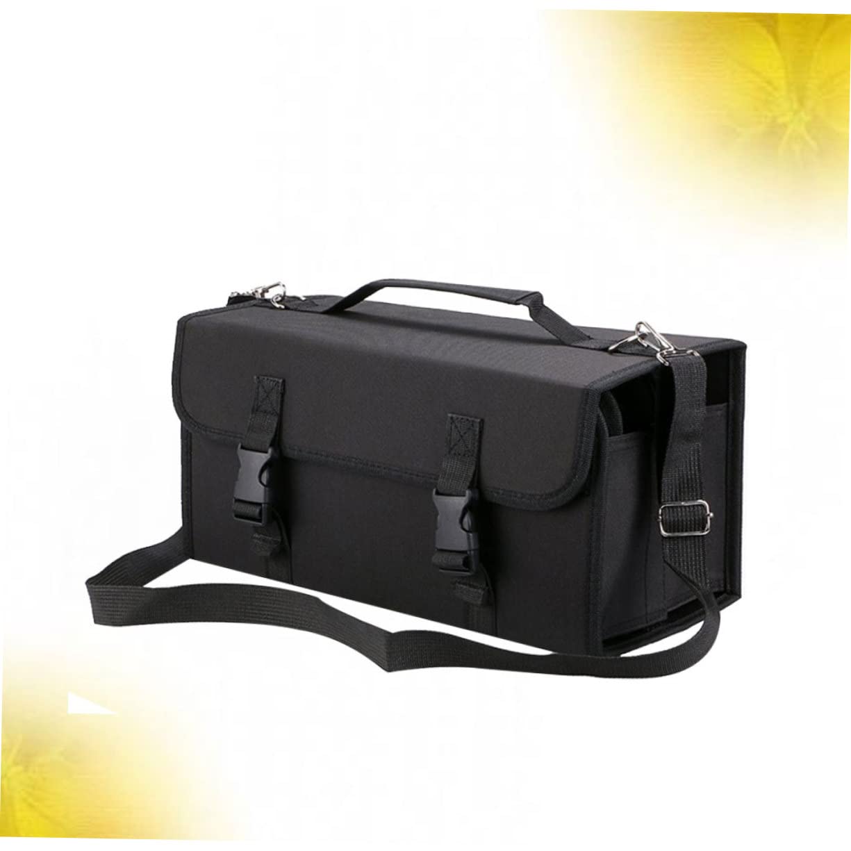 LALAFINA Borsa Porta Pennarelli con Cerniera Custodia Porta Penne da Scomparti Borsa Portaoggetti con Cerniera Portapenne con Tracolla