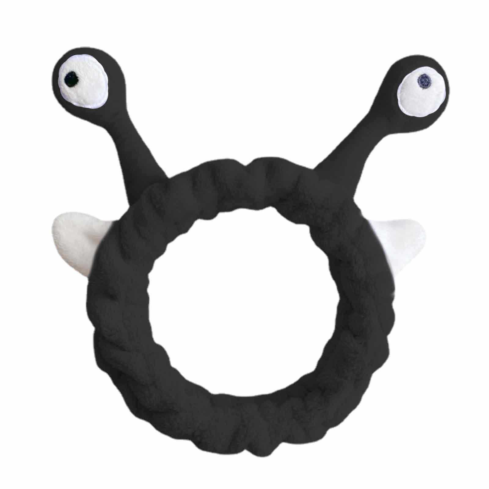 Créatif En Peluche Escargot Corail Polaire Lavage Visage Arc Bandeaux Pour Femmes Filles