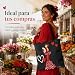 Imagen de IllustrArte Bolso Tote Flamenco Mujer 43x43 cm