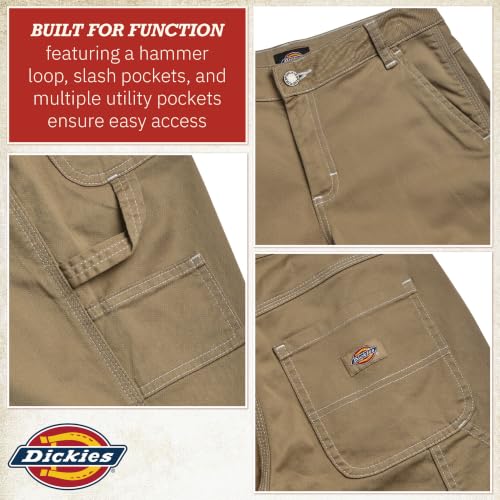 Image of Dickies Womens Casual Slim Fit Carpenter Pant-Non Stretch-Runs Small | Non-Stretch Utility Fabric with Functional Pockets, Runs Small So Size Up, Casual Styling That Pairs with Tees