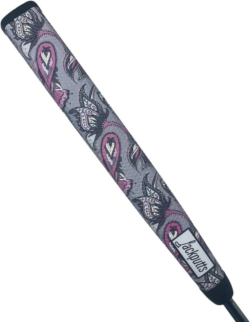 Jackputts Midsize Pistol Putter Grip - Golf Club Grips for Men, Women and Juniors - Multiple Designs to Bring Fun and Style to the Course