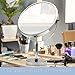 XXLarge Oversized 3X Weak Magnifying Mirror with Stand for Desk, Table, Retail Store Countertop, and Makeup Vanity - Double Sided 3X/1X Magnification - 17