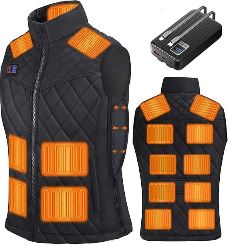 Amazon | [Sumeriy] 電熱ベスト ヒーターベスト 拡張機能 17箇所