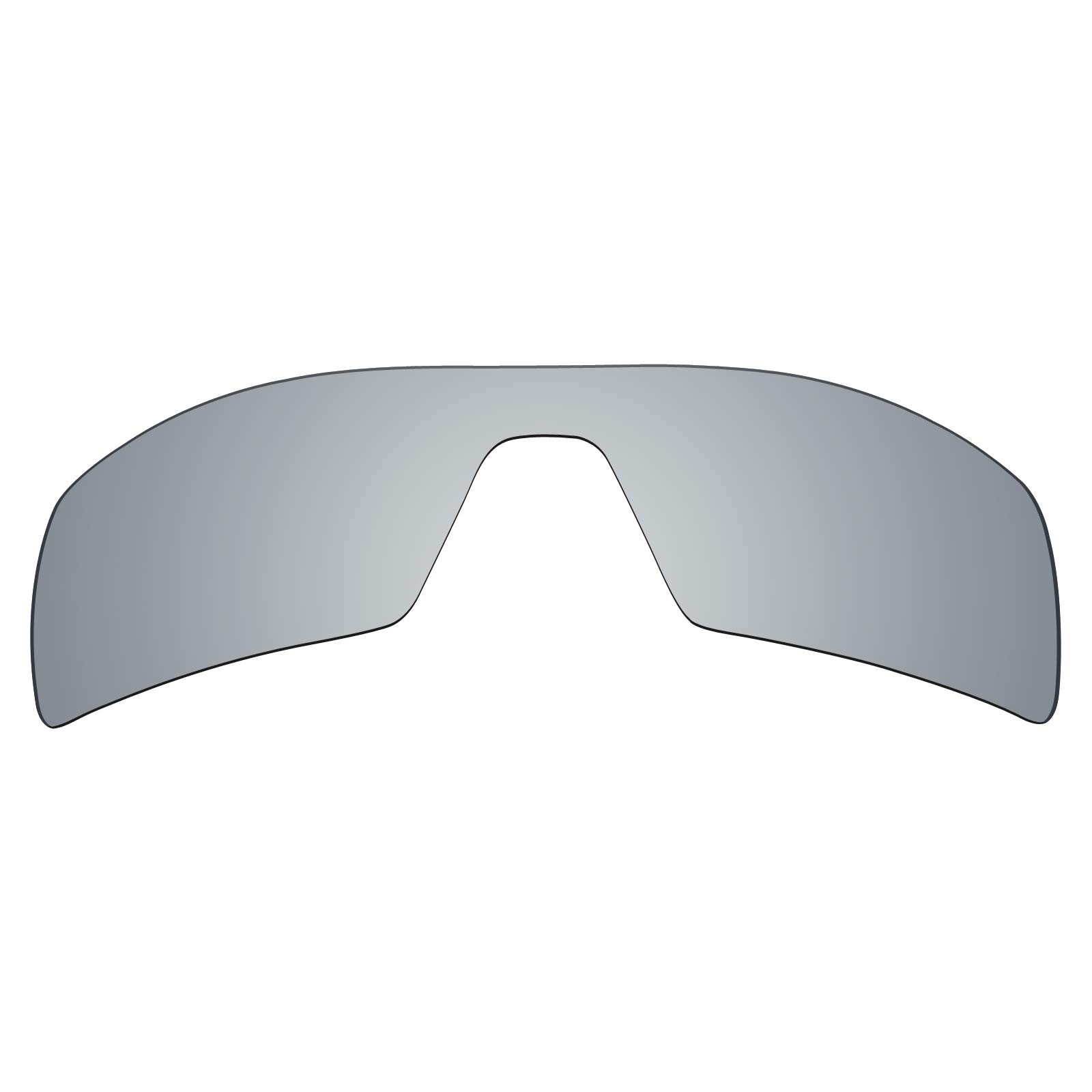 Mryok Men's Polarized - Silver Titanium Polarized Replacet Lenses For Oakley Oil Rig - Silver Titanium