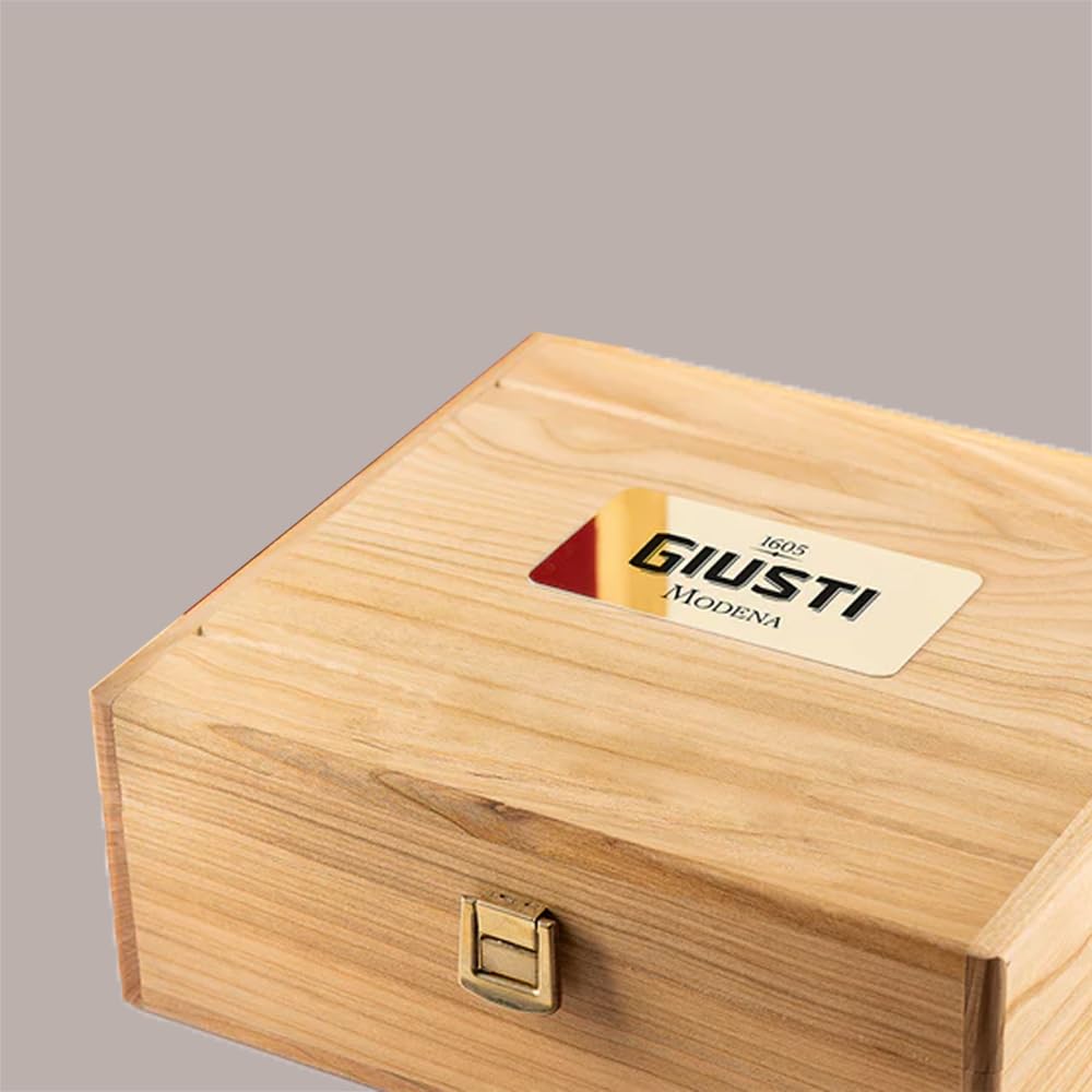 Cofanetto Regalo in Legno Elegante Tris 100 ml Medaglie D'Oro Aceto Giusti