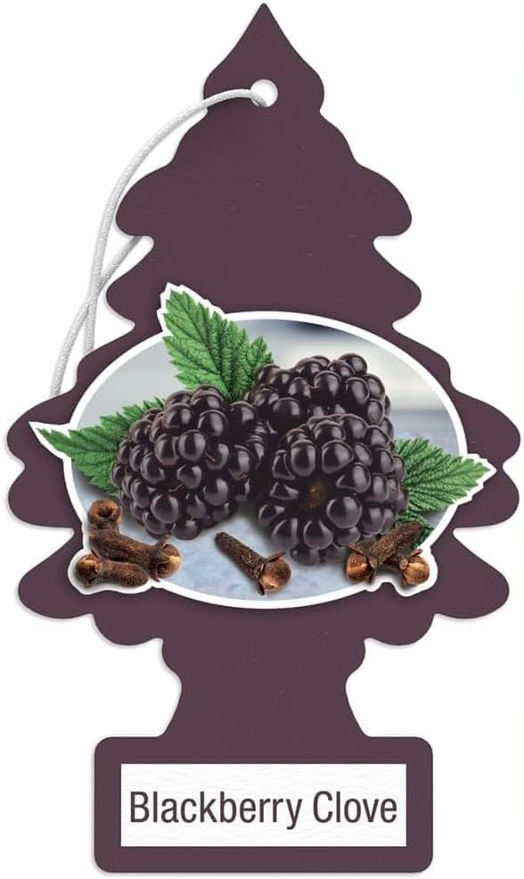 Image of Little Trees Hanging Type Fragrance air fresheners BlackBerry Clove 6 Pieces U6P-67343