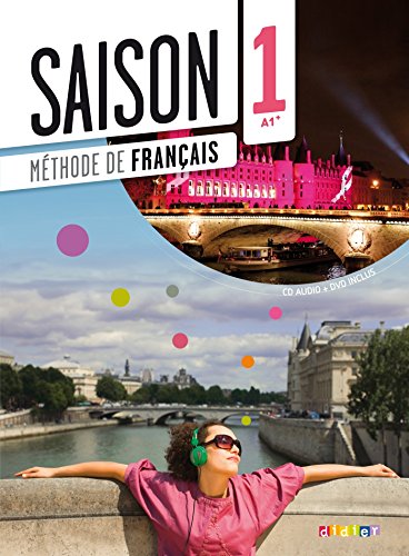 Saison 1 niveau 1 - methode Livre + CD audio + DVD (French Edition)
