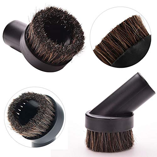 TXIN 4 Pieces Soft Horsehair Bristle Vacuum Attachments Dusting Brush Cleaner Dust Brush, Small Round Corner/Track Cleaning Tools Vacuum Brushes Replacement, Inner Dia 32mm/1.26 in - Thumbnail 7