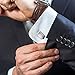 UHIBROS Jewelry Stainless Steel Classic Tuxedo Shirt Cufflinks for Men Unique Business Wedding White (Sliver)