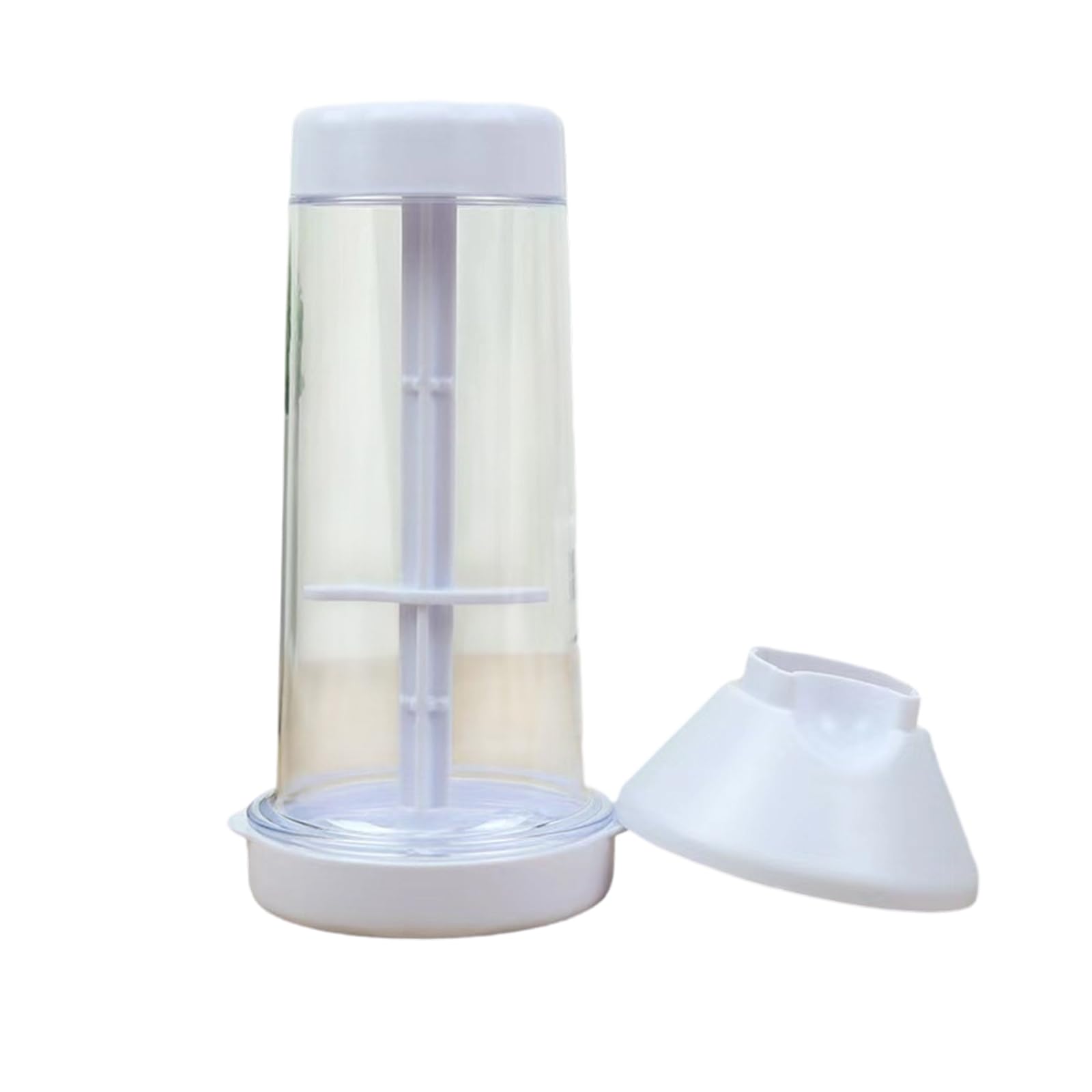 OSNIYAW Efficient Kitchen Flour Strainer Cup Hand Operated Rotating Flours Sifter Multifunctional Rotating Filter Cup Semi-Automatic Sieves