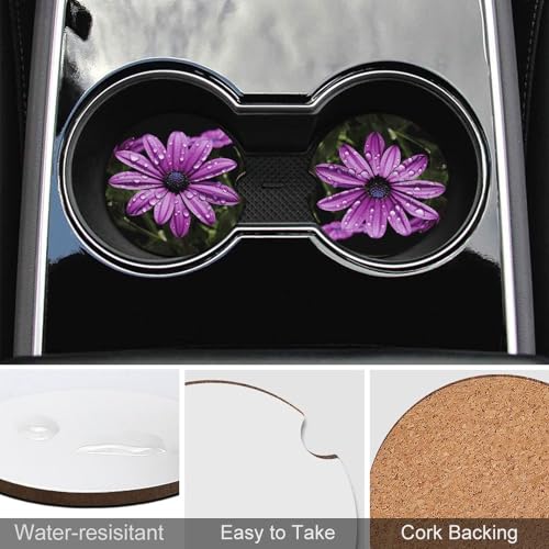 Portavasos para Auto, Juego de 2 Piezas, Morado miniatura 5