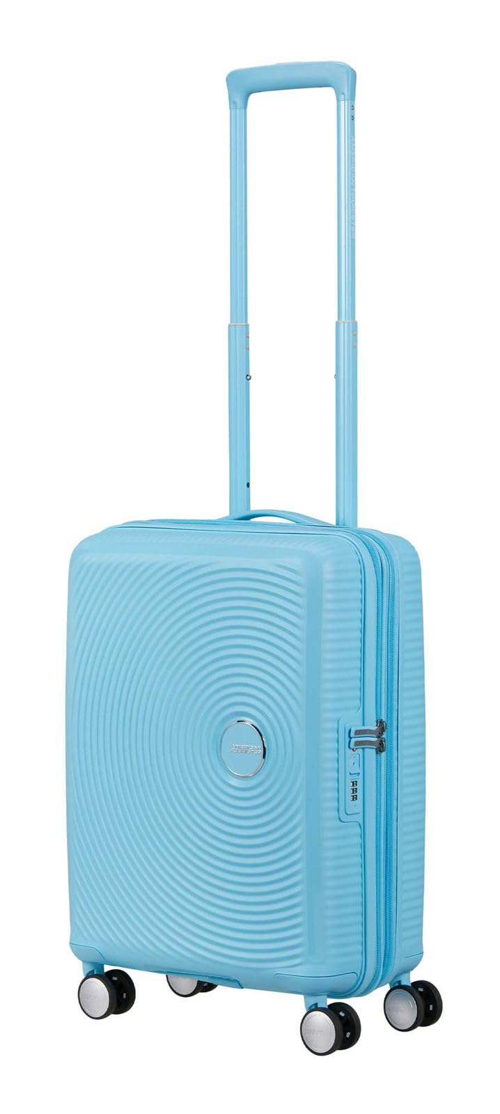 American Tourister Soundbox Spinner 55/20 TSA EXP Trolley Blueberry Fizz Azul Claro
