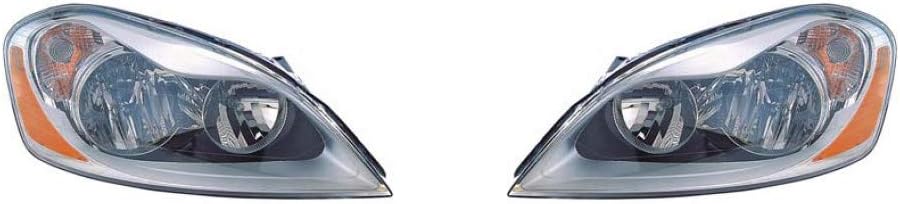KarParts360 For Volvo XC60 Headlight Assembly 2010 11 12 2013 Pair Driver and Passenger Side | w/Bulbs | VO2502130