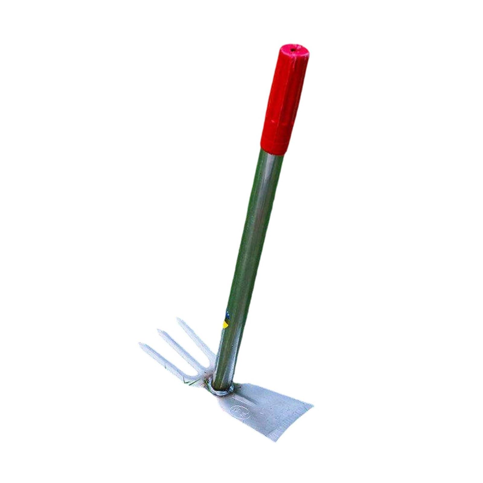 Zappa Diserbo Bambini Zappa Mano Coltivatore Attrezzo Giardinaggio Acciaio Manganese Resistente Non Si Piega Né Rompe Impugnatura Ergonomica, Inox 3-Denti