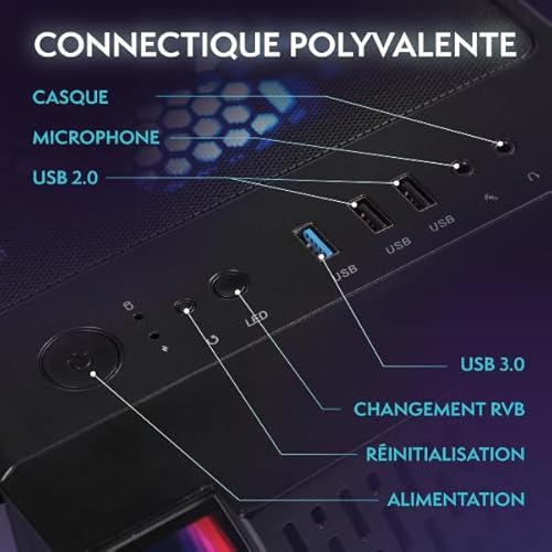 I-4 PC Gaming Fisso Completo • 22" Monitor • Ryzen 3 3200G 4,0GHz • Radeon Vega 8 • 16GB RAM • 500GB SSD • Windows 11 • WiFi - PC Desktop - Immagine 5