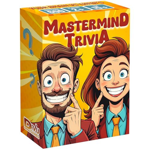 Mastermind Trivia Fun Board Game | Trivia Card Game for