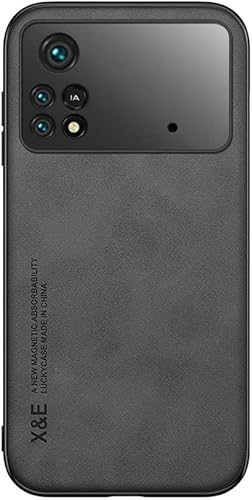 Miniatura 2 de Funda Silklike para Xiaomi Poco M4 Pro 4G - Cubierta Parachoques Placa De Metal Incorporada Para Xiaomi Poco M4 Pro 4G - Negro
