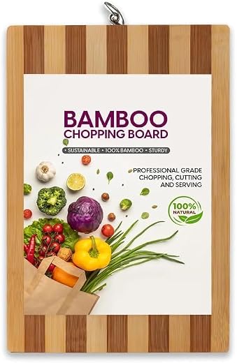 ADD2CART Heavy-Duty Stainless Steel Kitchen Cutting Board for Vegetables, Fruits, Meats, and Vegetables, Medium-Sized Prem...