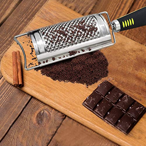 Set of 7 Graters for Cheese Lemon Zester, Stainless Steel Blade and Comfortable Grip Handle Multi-application Food Grater Slicer for Kitchen,Vegetable,Fruit,Chocolate With Cleaning Brush Sponge Brush