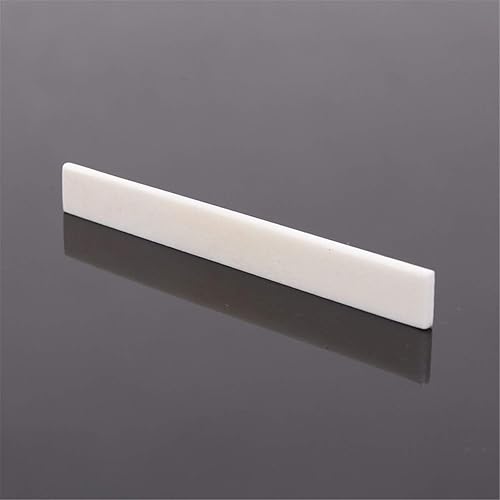 Miniatura 5 de Miwayer Sillín y tuerca de puente de hueso de guitarra clásica de 6 cuerdas (puentes clásicos, 1 par)