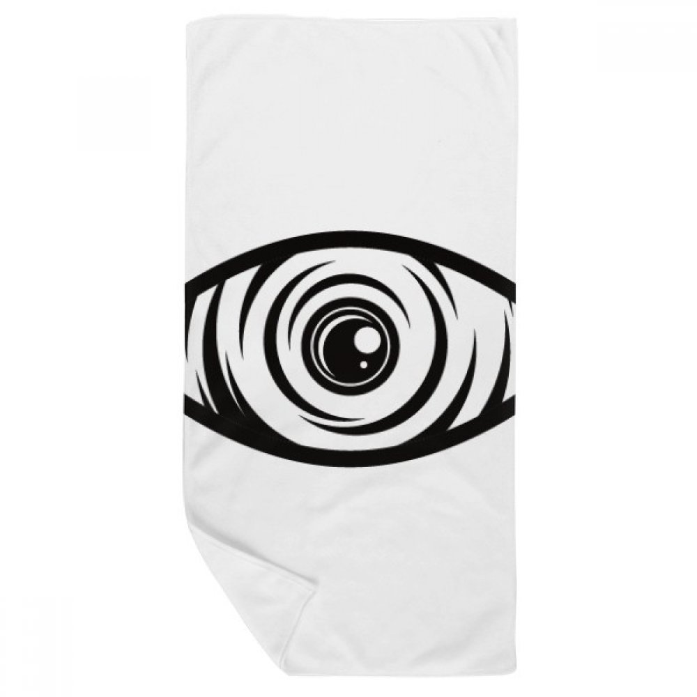 Serviette de bain yeux design pour votre rituel bien-être et sport